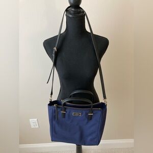 Kate Spade Blue Nylon Zip Wilson Road Alyse Crossbody Bag